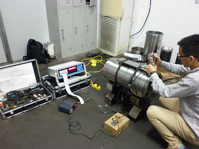 盲孔法測試Q690高強(qiáng)鋼管鍍鋅前后殘余應(yīng)力